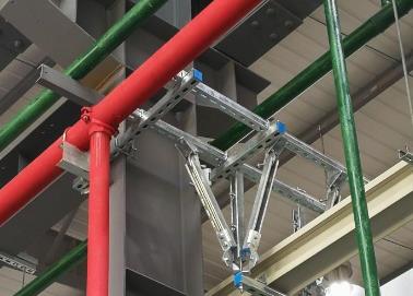 安达该抗震支架的整体式支吊架结构协调性好